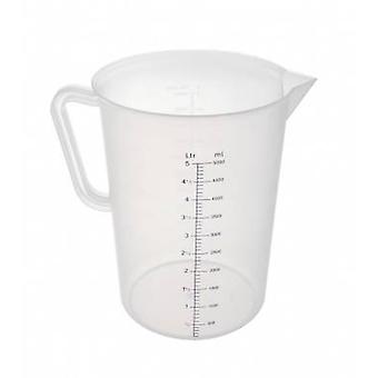 Polypropylen, die Messung der Kanne 5 Liter klar