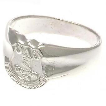 Everton-Silber überzogene Crest Ring Medium