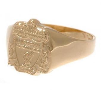 Liverpool 9ct Gold Crest Ring groß