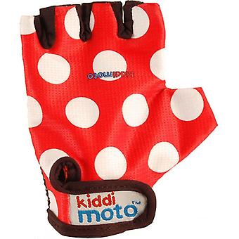 Kiddimoto Radfahren Handschuhe rot Dotty