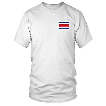 costa rica country national flag - embroidered logo - 100%